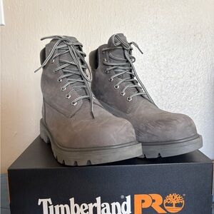 Timberland PRO Gray Suede Work Boots
